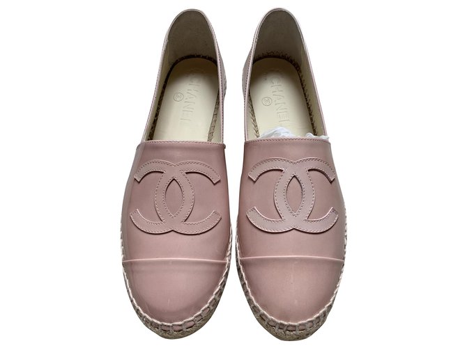Chanel espadrilles Pink Patent leather  ref.283492