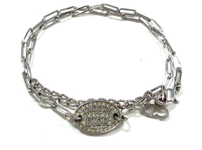 Dior bracelet Silvery Metal  ref.283497