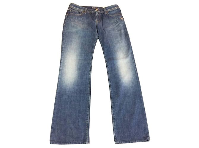 Vaqueros Armani Jeans Azules de Algodón y Elastano para Mujer