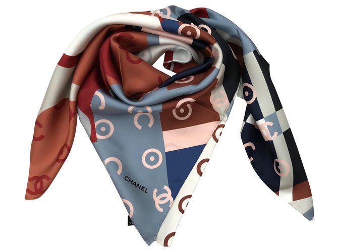 SCARF CHANEL SILK Multiple colors  ref.283682