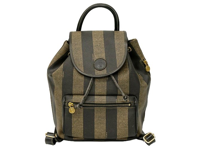 Fendi Backpack Brown Cloth  ref.283805