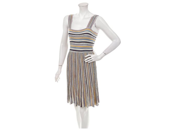 Abito a righe multicolore M Missoni in viscosa