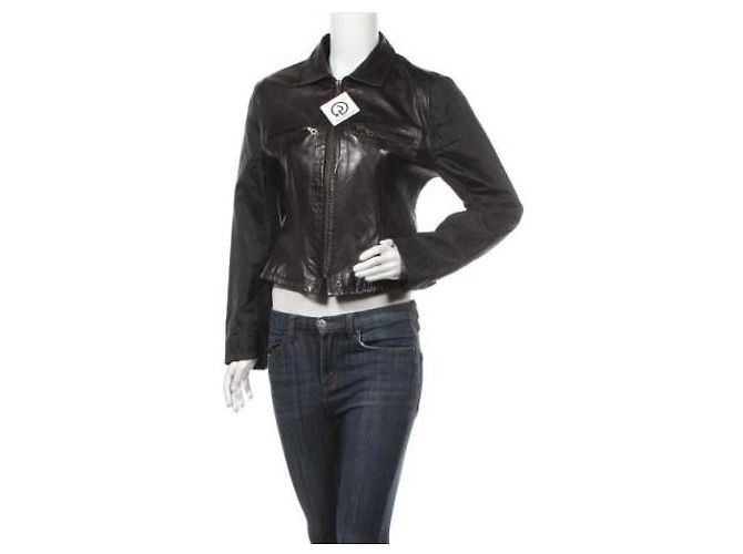 Ventcouvert Chaqueta negra con cremallera corta Negro