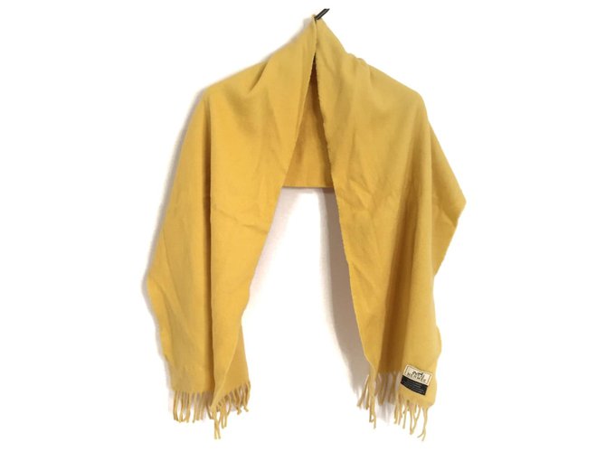 Hermès scarf Yellow Wool  ref.284363