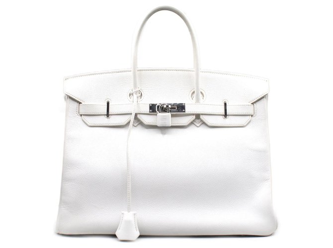 Acapulco Hermès Handtaschen Weiß Leder  ref.284434