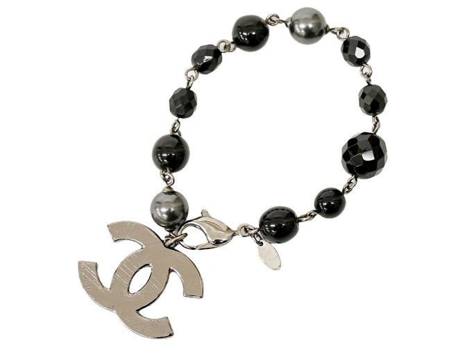 Chanel bracelet Black Plastic  ref.284113