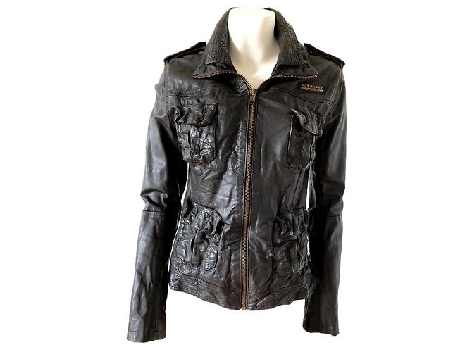 Superdry Megan Röhrenjacke Braun