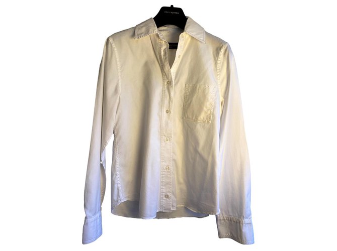 Louis Vuitton Slightly oversized shirt White Cotton  ref.284238