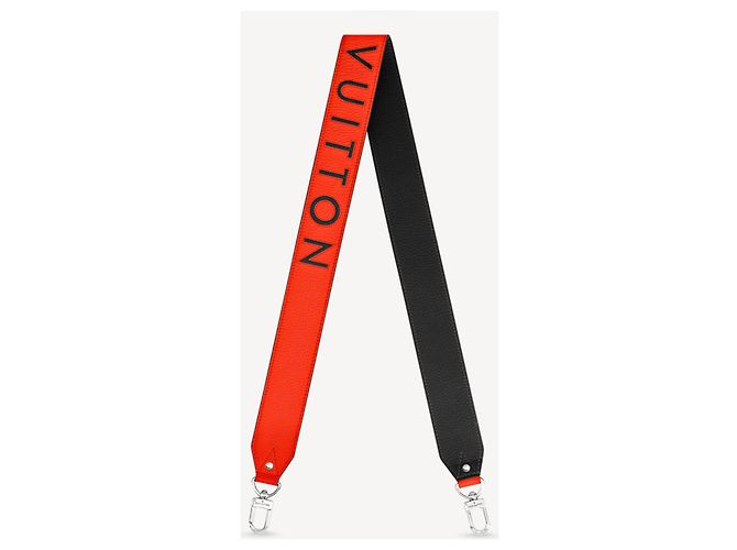 Louis Vuitton Taurillon leather strap orange