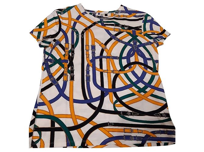 Constance Hermès T-Shirt aus Baumwolle Weiß