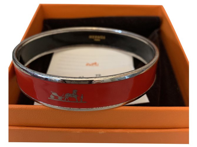 Hermès Armbänder Rot  ref.284432