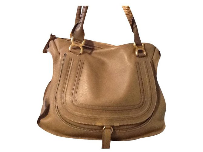 Chloé Marcie large model. Taupe Lambskin  ref.284480