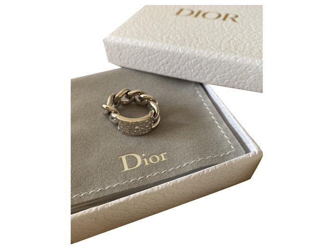 Dior Large curb chain White White gold  ref.284691