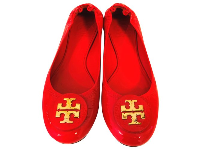 Tory Burch Minnie travel Red Patent leather  ref.284988