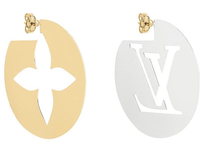 Brand New Louis Vuitton LV Hoop Earrings