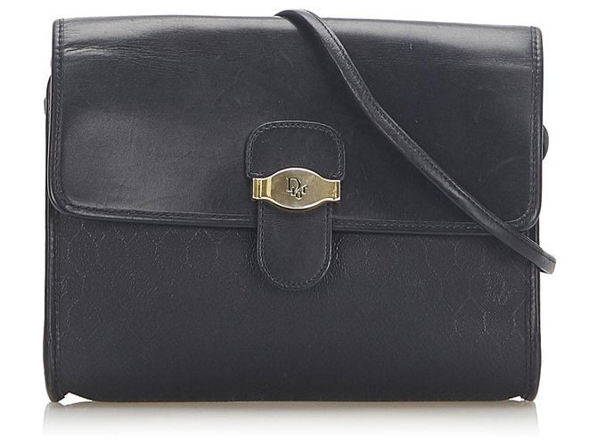 Dior Black Leather Crossbody Bag Pony-style calfskin  ref.285082