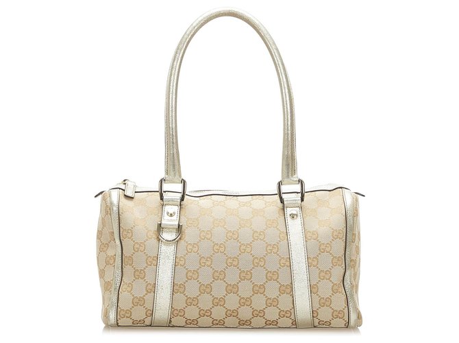 Gucci GG Abbey White Trims Shoulder Bag. Made in Italy