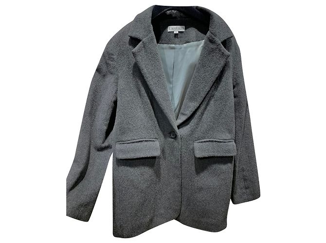 Autre Marque Blazer L'eskizzo Gris de Cachemira y Lana