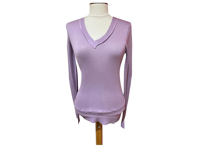 Autre Marque Suéter Liverny de seda e cashmere roxo
