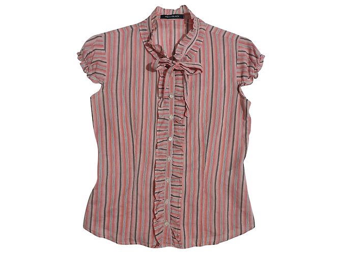 Camicia a righe Pennyblack in cotone e seta Multicolore