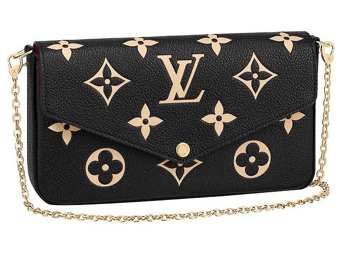 Pochette Félicie Louis Vuitton LV Felicie pochette new empreinte Preto