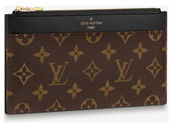 Louis Vuitton LV Slim purse new Brown Leather  ref.285662