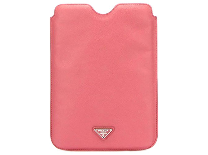 Prada Pink Ipad Mini Leather Case Pony-style calfskin ref.285677