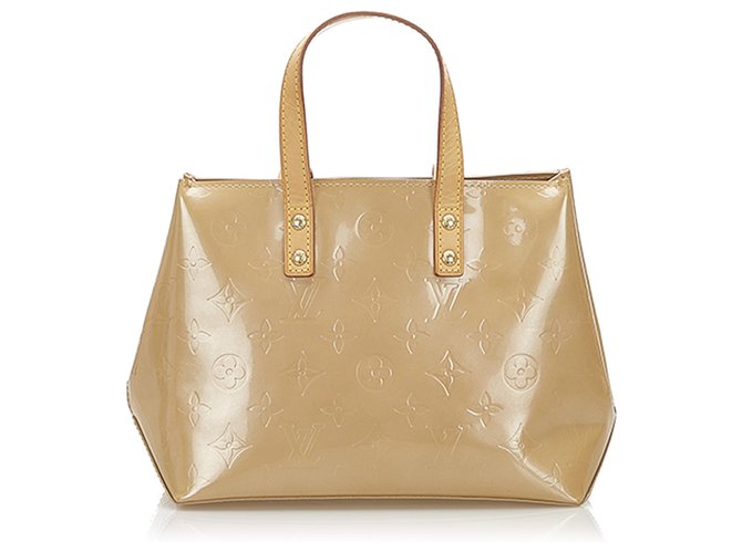 Louis Vuitton Louis Vuitton Reade PM Beige Vernis Leather Hand Bag