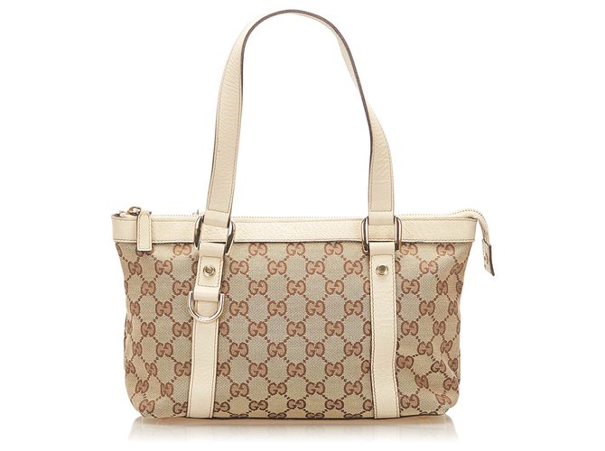 Gucci GG Fabric Canvas Tote Bag