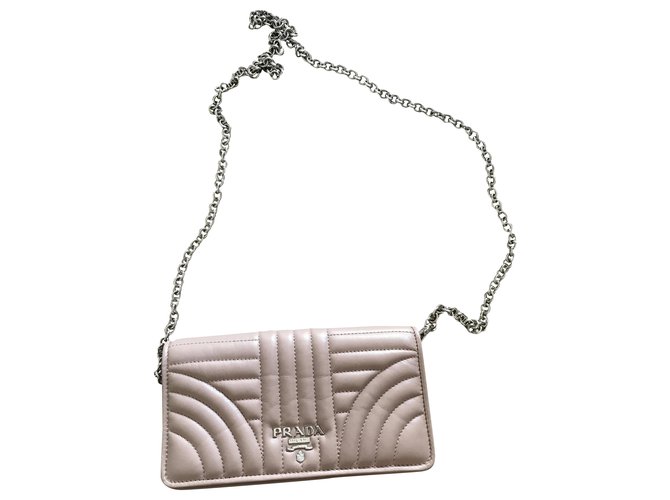 Prada Handbags Beige Leather  ref.285864