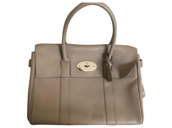 Mulberry Handbags Beige Leather  ref.285865