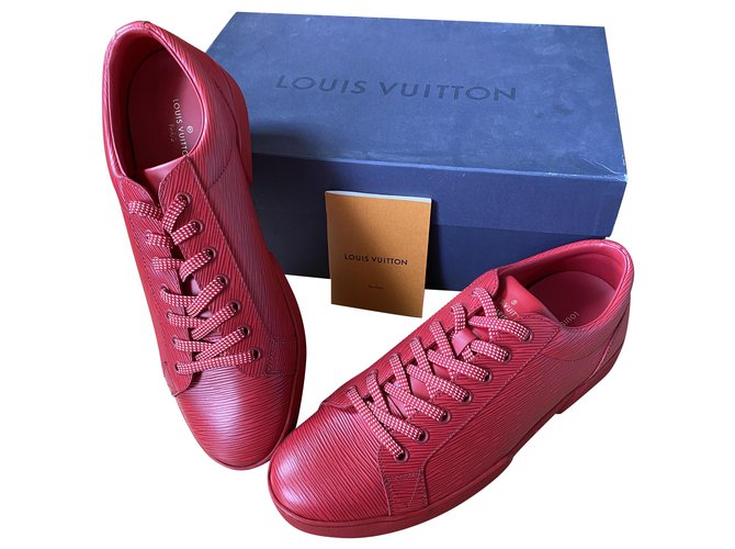 Concorde Louis Vuitton sneakers Red Leather ref.285871 - Joli Closet
