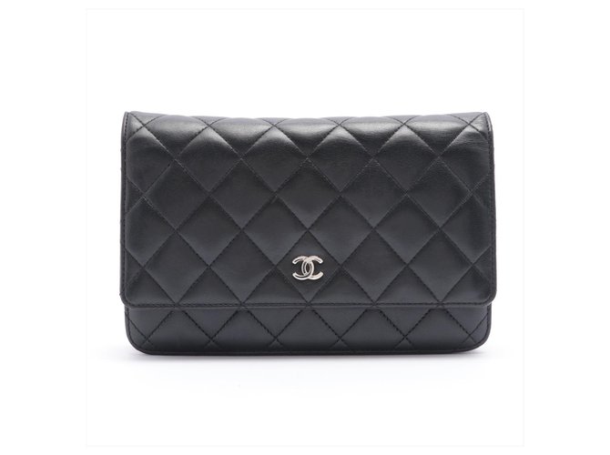 Chanel Wallet on Chain Cuir Noir  ref.285946