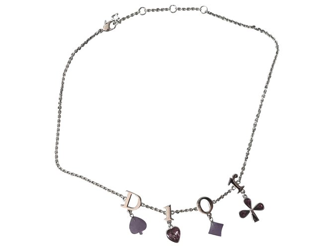 Dior Necklaces Silvery Metal  ref.286058