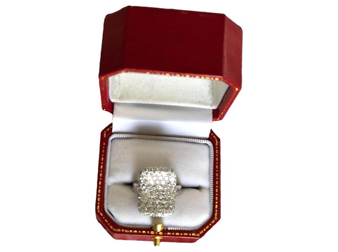 Autre Marque Diamant Cocktailring Weißgold Silber
