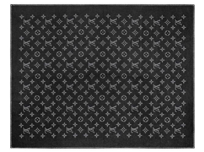 Louis Vuitton LV blanket monogram eclipse Dark grey Wool