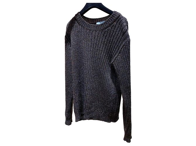 Jersey Prada de lana negro rosa bronce