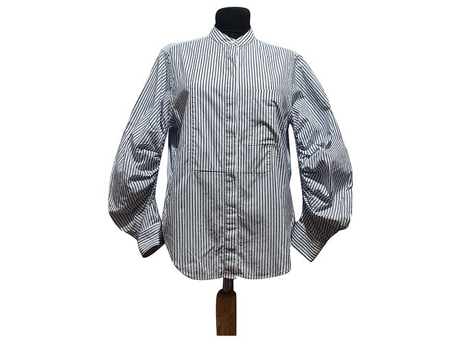 Camicia in cotone blu 3.1 Phillip Lim Bianco
