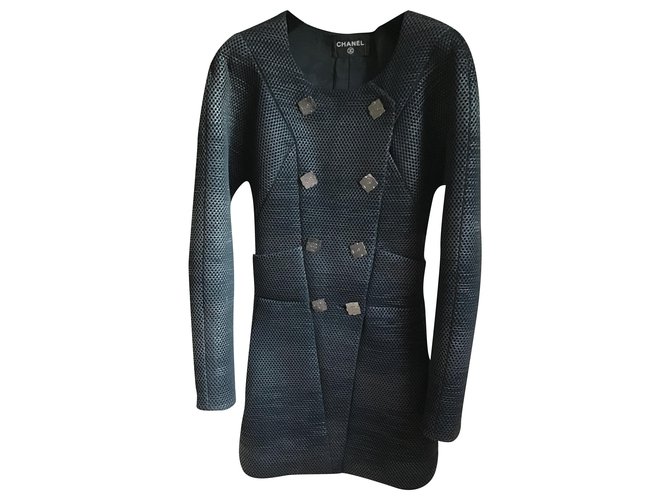 Cappotto in tweed metallico Chanel Metallo  ref.286192