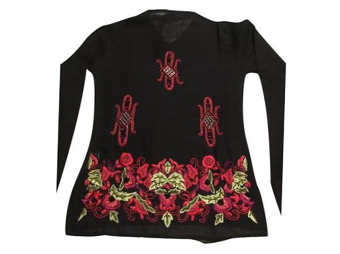 Autre Marque Custo Barcelona Kaschmir und Seide Pullover Schwarz