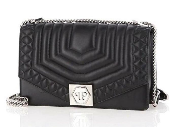 Borsa Philipp Plein in pelle nera Nero