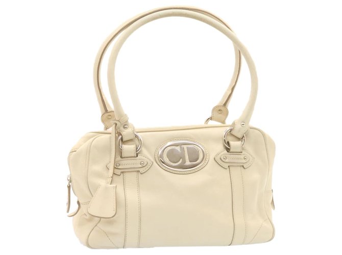 Dior Shoulder bag White Leather  ref.286651