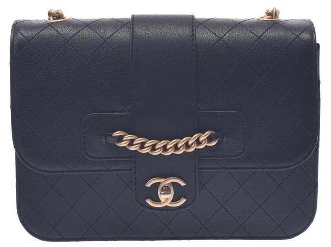 Chanel shoulder bag Black Leather  ref.286695