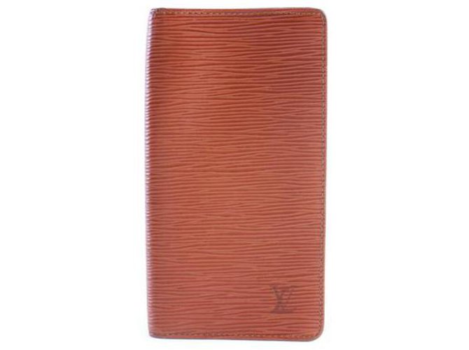 Louis Vuitton Brown EPI Long Bifold Wallet 9LR0618