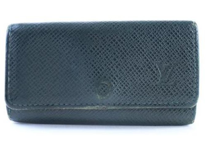 Louis Vuitton Taiga Multicles Key Holder Black Leather  ref.286784