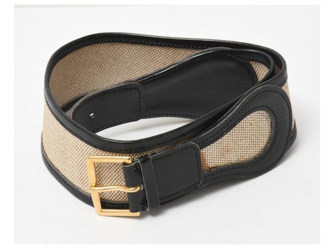 Trim Hermès Louis Vuitton Toile Belt Leather  ref.286838
