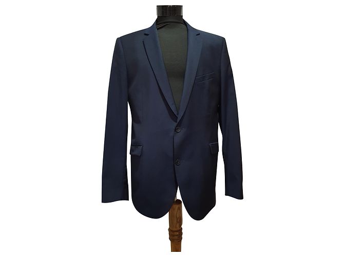 Autre Marque Blazer bleu en laine Strellson Taille 54