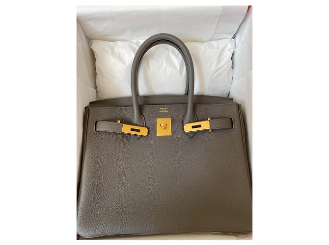 Hermès Birkin 30 Togo GHW Anthrazitgrau