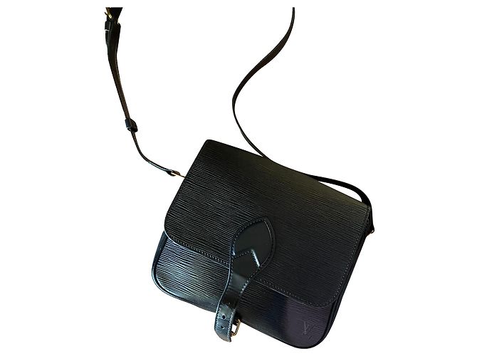 Cartouchiere Bolso Louis Vuitton Cartouchière en cuero epi negro