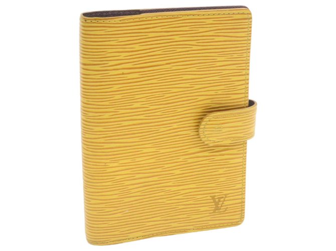 LOUIS VUITTON Epi Agenda PM Day Planner Cover Yellow R20059 LV